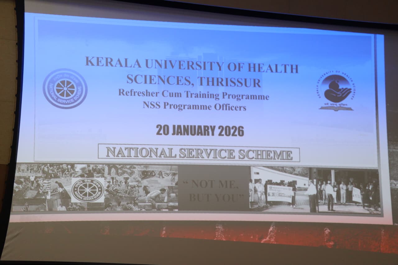 KUHS NSS Refresher Cum Training Programme from 20-1-2026 to 31-3-2026